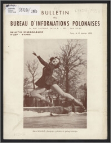 Bulletin du Bureau d'Informations Polonaises : bulletin hebdomadaire 1953.01.12, An. 9 no 237