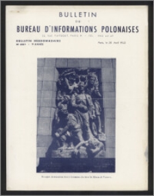 Bulletin du Bureau d'Informations Polonaises : bulletin hebdomadaire 1953.04.20, An. 9 no 251