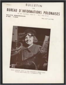 Bulletin du Bureau d'Informations Polonaises : bulletin hebdomadaire 1953.04.27, An. 9 no 252