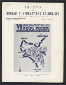 Bulletin du Bureau d'Informations Polonaises : bulletin hebdomadaire 1953.05.11, An. 9 no 254