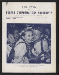 Bulletin du Bureau d'Informations Polonaises : bulletin hebdomadaire 1953.05.25, An. 9 no 256