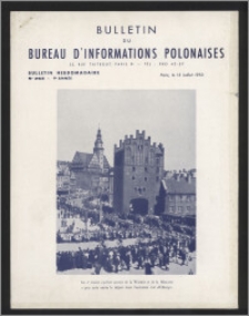 Bulletin du Bureau d'Informations Polonaises : bulletin hebdomadaire 1953.07.13, An. 9 no 263