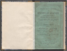 Mémoires secrets et inédits de Stanislas Auguste - comte Poniatowski - dernier roi de Pologne relatifs à ses rapports intimes avec l'impératrice Catherine II et à son avènement au trône ; Journal privé du roi Stanislas Auguste pendant son voyage en Russie pour le couronnement de l'empereur Paul Ier suivi d'une relation de ses funérailles, depuis le 12 février jusq'au 8 mars 1798.