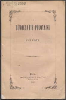 La démocratie polonaise a l'Europe