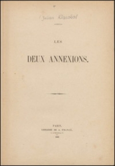 Les deux annexions