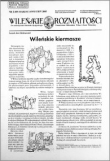 Wileńskie Rozmaitości 2005 nr 2 (89) marzec-kwiecień