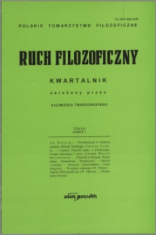 Ruch Filozoficzny 2002, T. 59 nr 1