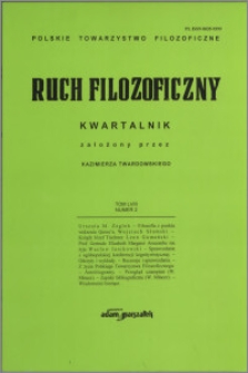 Ruch Filozoficzny 2001, T. 58 nr 2