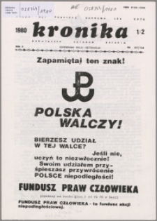 Kronika Poświęcona Sprawom Polskim 1980, R. 10 nr 1/2 (107/108)