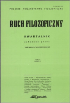 Ruch Filozoficzny 1997, T. 54 nr 2