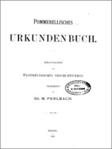 Pommerellisches Urkundenbuch