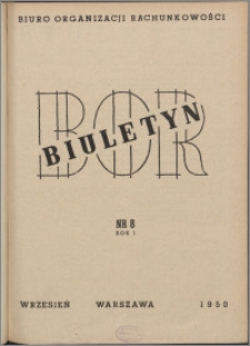 Biuletyn BOR 1950, R. 1 nr 8