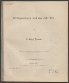 Hinterpommern und das Jahr 1811