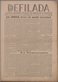 Defilada : tygodnik żołnierzy Polskich Sił Zbrojnych w Niemczech 1947, R. 4 nr 5