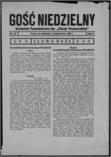 Gość Niedzielny : dodatek tygodniowy do "Ziemi Pomorskiej" 1926.10.03, R. 2, nr 40