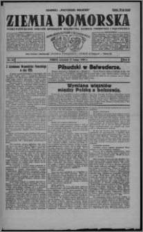 Ziemia Pomorska : pismo poświęcone obronie interesów rolnictwa, handlu, przemysłu i rękodzieła 1926.02.11, R. 2, nr 18