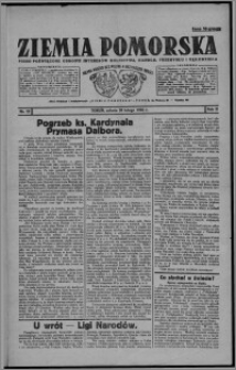 Ziemia Pomorska : pismo poświęcone obronie interesów rolnictwa, handlu, przemysłu i rękodzieła 1926.02.20, R. 2, nr 22