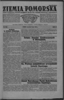 Ziemia Pomorska : pismo poświęcone obronie interesów rolnictwa, handlu, przemysłu i rękodzieła 1926.07.08, R. 2, nr 78