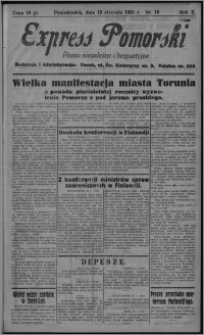 Express Pomorski : pismo niezależne i bezpartyjne 1925.01.19, R. 2, nr 19