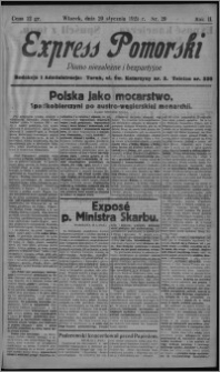 Express Pomorski : pismo niezależne i bezpartyjne 1925.01.20, R. 2, nr 20