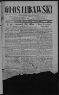 Głos Lubawski : polsko-katolicka gazeta bezpartyjna na powiat lubawski i okolice 1934.08.07, R. 1, nr 3