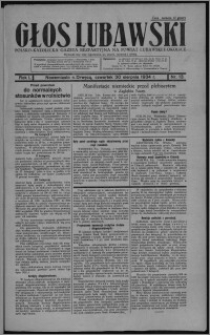 Głos Lubawski : polsko-katolicka gazeta bezpartyjna na powiat lubawski i okolice 1934.08.30, R. 1, nr 13