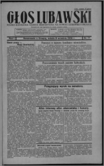 Głos Lubawski : polsko-katolicka gazeta bezpartyjna na powiat lubawski i okolice 1934.09.08, R. 1, nr 17 + Dodatek Rolniczy