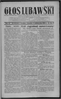 Głos Lubawski : polsko-katolicka gazeta bezpartyjna na powiat lubawski i okolice 1934.10.11, R. 1, nr 31