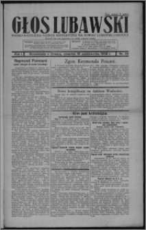 Głos Lubawski : polsko-katolicka gazeta bezpartyjna na powiat lubawski i okolice 1934.10.18, R. 1, nr 34