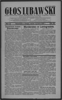 Głos Lubawski : polsko-katolicka gazeta bezpartyjna na powiat lubawski i okolice 1934.12.04, R. 1, nr 54