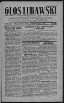 Głos Lubawski : polsko-katolicka gazeta bezpartyjna na powiat lubawski i okolice 1934.12.08, R. 1, nr 56 + Dodatek Rolniczy