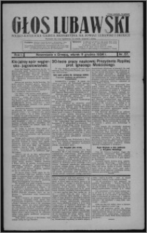 Głos Lubawski : polsko-katolicka gazeta bezpartyjna na powiat lubawski i okolice 1934.12.11, R. 1, nr 57