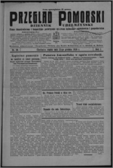 Przegląd Pomorski : dziennik chełmżyński : pismo demokratyczne i bezpartyjne poświęcone sprawom kulturalno-oświatowym i gospodarczym 1928.12.21, R. 1, nr 20