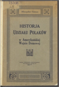 Historja udziału Polaków w amerykańskiej wojnie domowej
