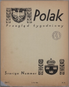 Polak : przegląd tygodniowy 1945.10.05, R. 1 nr 12