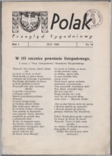 Polak : przegląd tygodniowy 1945.11.23, R. 1 nr 19