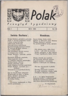 Polak : przegląd tygodniowy 1945.11.30, R. 1 nr 20