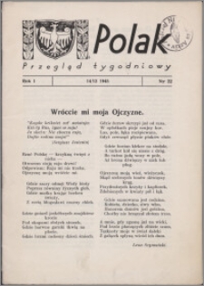 Polak : przegląd tygodniowy 1945.12.14, R. 1 nr 22 + dod. nr 2