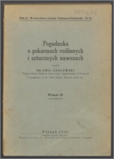 Pogadanka o pokarmach roślinnych i nawozach sztucznych