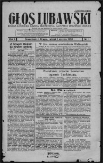 Głos Lubawski : polsko-katolicka gazeta bezpartyjna na powiat lubawski i okolice 1935.01.01, R. 2, nr 1