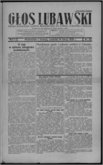 Głos Lubawski : polsko-katolicka gazeta bezpartyjna na powiat lubawski i okolice 1935.03.14, R. 2, nr 32