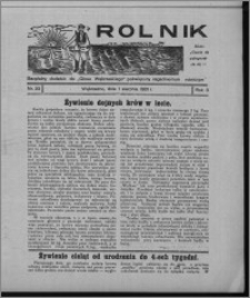 Rolnik : bezpłatny dodatek do "Głosu Wąbrzeskiego" poświęcony zagadnieniom rolniczym 1931.08.01, R. 3, nr 23