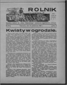 Rolnik : bezpłatny dodatek do "Głosu Wąbrzeskiego" poświęcony zagadnieniom rolniczym 1931.10.10, R. 3, nr 27