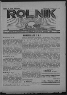 Rolnik : dodatek poświęcony sprawom rolniczym : organ T.R.P. : dodatek do "Głosu Wąbrzeskiego" 1934.10.18, R. 2 [i.e. 4], nr 19