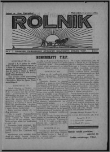 Rolnik : dodatek poświęcony sprawom rolniczym : organ T.R.P. : dodatek do "Głosu Wąbrzeskiego" 1934.12.13, R. 2 [i.e. 4], nr 26