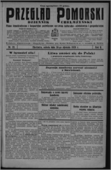 Przegląd Pomorski : dziennik chełmżyński : pismo demokratyczne i bezpartyjne poświęcone sprawom kulturalno-oświatowym i gospodarczym 1929.01.26, R. 2, nr 22