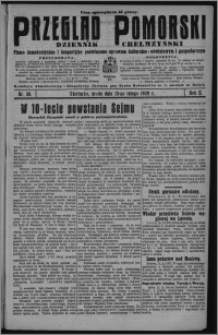 Przegląd Pomorski : dziennik chełmżyński : pismo demokratyczne i bezpartyjne poświęcone sprawom kulturalno-oświatowym i gospodarczym 1929.02.13, R. 2, nr 36