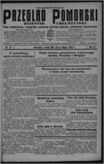 Przegląd Pomorski : dziennik chełmżyński : pismo demokratyczne i bezpartyjne poświęcone sprawom kulturalno-oświatowym i gospodarczym 1929.02.27, R. 2, nr 47