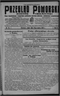 Przegląd Pomorski : dziennik chełmżyński : pismo demokratyczne i bezpartyjne poświęcone sprawom kulturalno-oświatowym i gospodarczym 1929.03.29, R. 2, nr 73