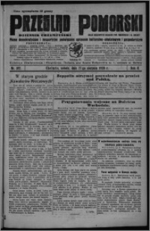 Przegląd Pomorski : dziennik chełmżyński : pismo demokratyczne i bezpartyjne poświęcone sprawom kulturalno-oświatowym i gospodarczym : organ urzędowych ogłoszeń pow. toruńskiego i m. Chełmży 1929.08.17, R. 2, nr 187